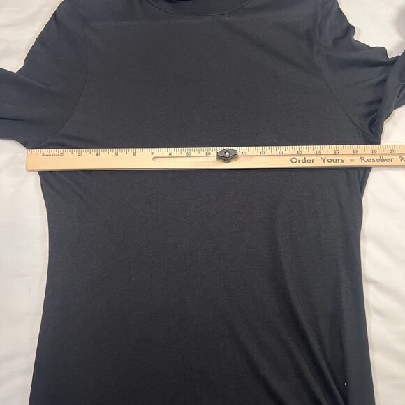 Peruvian Connection Haley Maxi Dress Size L Black Turtleneck Modest Whimsygoth - Picture 4 of 10